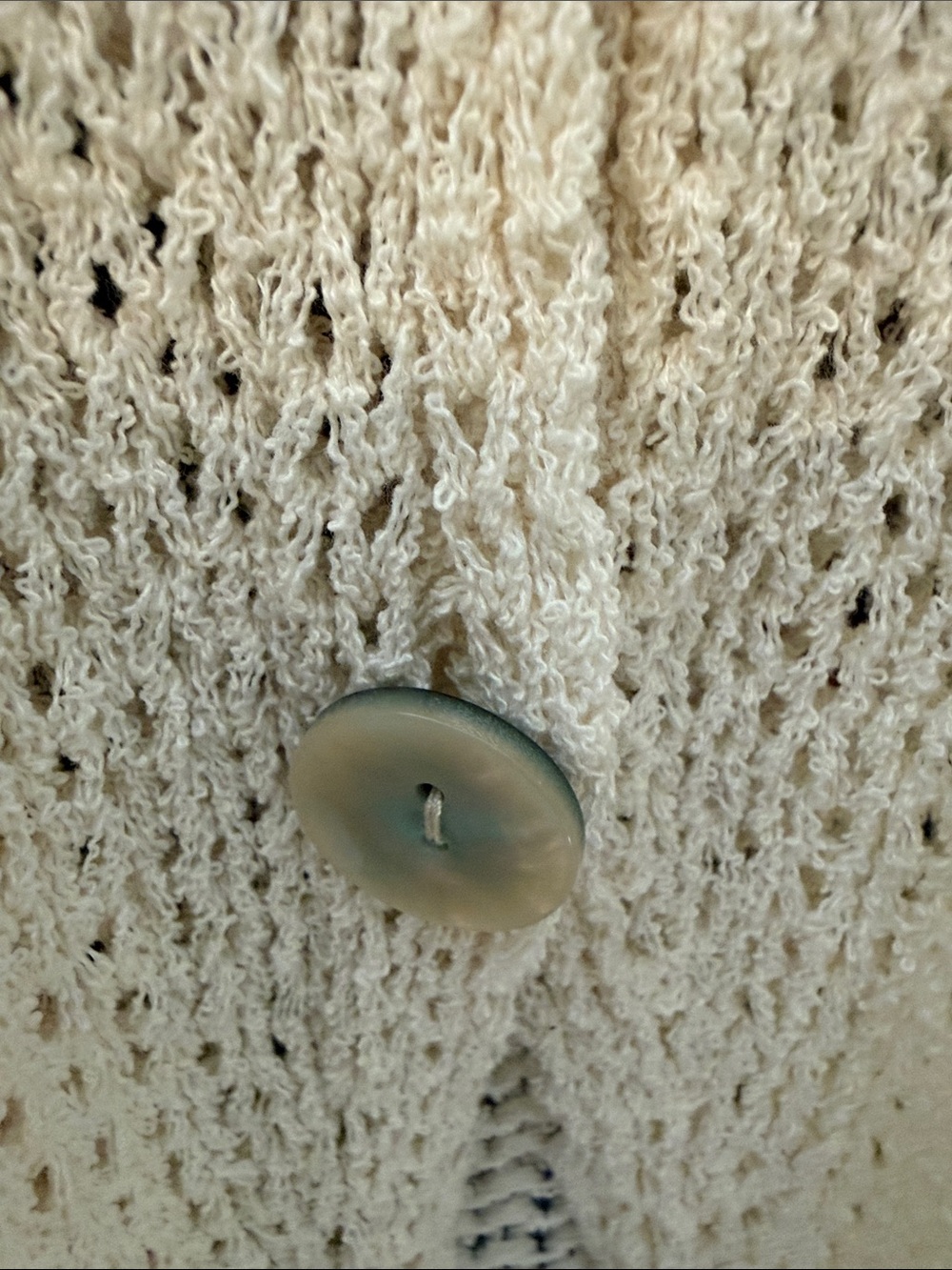 Light Crochet Knit Button-Front Women’s Vest - Picture 6 of 7